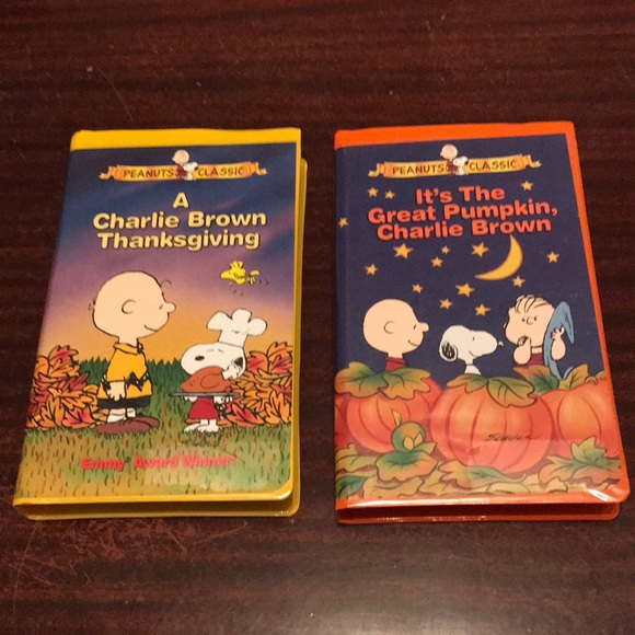 It's The Great Pumpkin Charlie Brown Vhs Media | 2 Vhs Tapes Charlie Brown Thanksgiving And Great Pumpkin | Poshmark